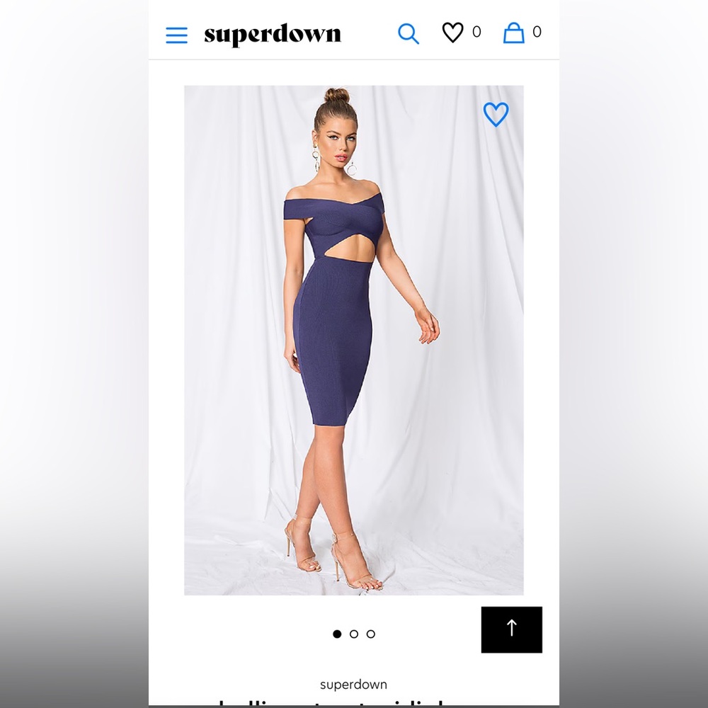 Superdown Hallie cutout midi dress, small